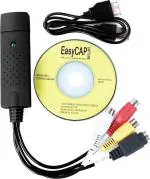 Easycap Plastic Multicolor Tv-Out Cable High Quality Usb 2.0 Video And Audio Capture Card Adapter Composite Rca Input