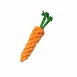 Emily Pets Toys Carrots Puppy Teething Chew Toys Safe Durable Braided Dog(Orange)