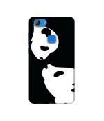 Casotec Panda Drawing Design Printed Silicon Soft TPU Back Case Cover for Vivo V7