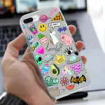 Emble Label BAT GIRL STICKER Soft Silicone Case For iPhone 7 Plus ( TPU | Soft , iPhone 7 Plus | Multicolor )