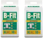 B-Fit Adult Diapers - 20 Pieces, Xl (Pack Of 2)