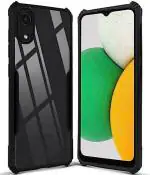 COBERTA Back Cover for Samsung Galaxy A03 Core Back Cover Case - Black Transparent