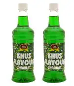 Food Essential Khus Flavour Sharbat 1.5 ltr. Pack of 2 (750 ml. each)