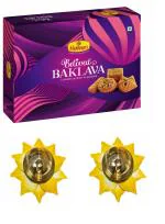 Haldiram's Nagpur Assorted Baklava 300g with 2 Small Diya