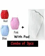 BEAUTIQ CLOTH COLLECTIONS Momstar Reusable Baby Cloth Diaper with Insert Nappy Liner Pad - M