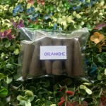 Happy Surroundings Orange Backflow Incense Cones (50 Cones)