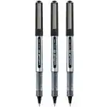 Uni-ball UB 150 Eye Roller Pens Blister, 0.5 mm Tip, Black Ink, Pack of 3