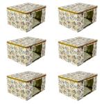Vyora Saree Covers Set Of 6 Storage Bags Combo Pack Of 6 Garment Organizer (Yellow)