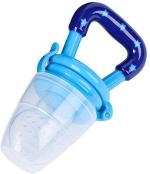 Ole Baby Blue Silicone Colourful Baby Food Feeder Grow With Me Set Teething Toy Nibbler Feeder