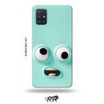 Tweakymod Printed Funny FAce Emoji Back Cover For Samsung A51