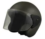 Sage Square Deltz Scooty (ISI Marked) Open Face Helmet for Men, Women (Grey Matte) , Polycarbonate