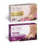 BIOFRESH Herbals Manicure Pedicure Rose & Wine Spa Kit Hand & Foot for Soft Smooth Skin (Pack of 2)