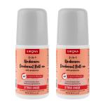 Sirona Underarm Roll On Deodorant, Removes Odour, Long Lasting & Alcohol Free, Citrus Cheer Pack of 2 - 50ml Each