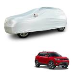 AutoFurnish AERO 100% Waterproof Car Cover for Mahindra XUV 300 | 30% Thicker GSM | Soft Cotton Lining | UV Reflective Layer | Triple-Stitched | Elastic Bottom | Mirror and Antenna Pockets | Luxury Stylish Car Accessories (Silver)