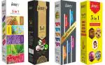Kryam's Agarbatti Combo Set of 20 Colorful Incense Sticks 20 Multi Fragrance.