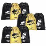 CARRY CLOUD Shoe Bag for Travel & Storage Travel Organizer for Women & Men Travel Accessories Shoe Bags Pouches Shoe Cover for Travelling Travel Essentials | Combo Pack | Black-Beige | Pack of 18