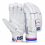 DSC Men And Women White Leather Intense Passion Leather Cricket Batting Gloves (Mens Right)