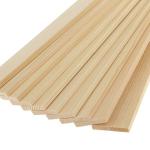 PRAVI ENTERPRISE Natural Pine Wood Rectangle Board Panel for Arts Craft -10 Nos (200X40X6 MM)