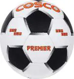 COSCO Premier Football - Size: 5 (Pack of 1, White, Black)