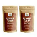 Omay Foods Beaten Chana - Protein Rich, 400g (Pack of 2)