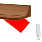 Metreno Threshold Water Dam Tape for Shower, Water Stopper for Kitchen Slab, Water Retaining Barrier, Water Barrier for Kitchen Sink(Brown, 1Meter)