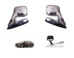 DrivEscape Volkswagen Vento Front Fender Chrome Bonnet Mirror With Indicator (set of 2)