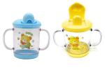 Manan Shopee Kids Polypropylene, Plastic Sipper Cup With Handles