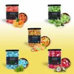 Tummy Pops | Candy Combo Pack 5x90gm Jar | Orange Candy, Peppermint Candy, Kery Candy, Coconut Candy, Fruit Balls | Sugar Fruits Candy for Kids | Sweet/ Sour Candy