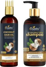 Dwella Herbotech Coconut Milk Shampoo And Coconut Hair Growth Oil (Pack Of 2)
