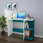 Tesa Study Table (White & Ocean Green)