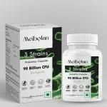 Meibotan Probiotics Supplement 3 Strains with 90 Billion CFU For Men & Women with Prebiotics - Gut Support, Digestion, Immunity Support, Detox & Cleanse - 60 Vegetarian Capsules,Age 55+