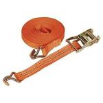 SB CHAVAN CARGO LASHING BELT WITH DOUBLE J HOOK (ORANGE, 25MM X 6M), 8 T Capacity
