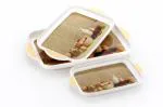 UNICEPT Printed Welcome Tray set of 3 for Kitchen, Serving tray -White(Size: Small, Medium & Large)