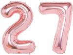 FANEX Solid Rose Gold Number Foil Balloon (Pack of 2)