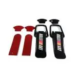 Air Wink Car Bumper Clips, Security Hook Lock Clips Ralli Art Bumper Kit Quick Fasteners Racing Part Car Big Boot Bonnet Side Bumper Guards Toggle Catch Clips (4Pc Ralli Art Bumper Clip Fasteners)