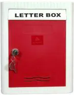 Aura Plast Red Plastic Wall Mounted Mailbox