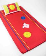 BLOOMING BUDS Cotton Embroidered Baby Sheet with Pillow Cover, Red (0 to 14 Years) L 228 x B 152 cm