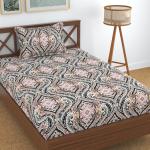 Homefab India 180 TC Microfiber Single Bedsheet with 1 Pillow Cover - Black