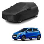 AASHTIK MART Hyundai Grand i10 Car Cover Car Cover Hyundai Grand i10 Hyundai Grand i10 Body Cover Car Body Cover Hyundai Grand i10 Hyundai Grand i10 Car Body Cover Water Resistant - with Mirror Pockets (Black Colour)