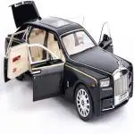 KTRS ENTERPRISE 1:32 Scale, Rolls-Royce Phantom Model Car,Zinc Alloy Pull Back Toy Car With Sound & Light For Kids Boy Girl
