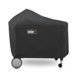 Weber Black Polyester Charcoal Grill Cover - Performer Premium and Deluxe 22 inch