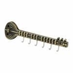 Indeed Sitar Antique Key Holder for Home & Office Antique Brass/ 6 Pin Key Hanging Hooks