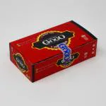 CAPTAIN GOGO Go twins Two skin and two tips Premium Quality Unrolled King size 13 gsm Paper Roll (Set of 1, Red)