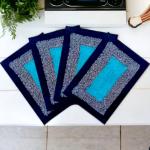Fresh Zone Cotton Door Mats Set Of 4 Piece Size 40x60 Cm or (16x24) inch Rectangle