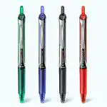 Pilot Hi-Tecpoint V5 RT Extra Fine Point Liquid Ink Pen | Tip Size - 0.5MM | Retractable and Refillable | Dimpled Rubber Grip with Unique Dimple Tip Technology | Ink Colour - Blue, Black, Red and Green | Pack of 4