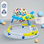 Dash Kitty Baby Walker with Music & Rotation Wheels, Activity Walker, Baby Walker for 0 to 2 years, Walker for Kids (Blue)
