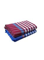 Gotla Textiles Gadwal Handloom Cotton Bathing Towels for Men & Women 150 x 75 cm (pack of 2)