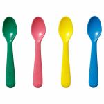 Spoon, mixed colours, 4 pack.
