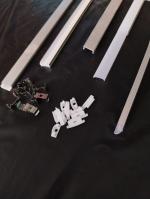 OTS LIGHTS 17MM 1 Meter Long Surface (Pack of 5) Profile with Diffused Cover, End Caps, and Mounting Clips for LED Strip Light 17 mm - YW Channels, YW Style Shaped Aluminum Profile Channels