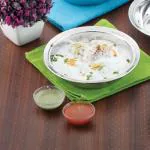 HAZEL Stainless Steel Snack Bowl / Plate Set | Small Steel Bowls Dish For Snacks | Breakfast Bowls, 600 ML